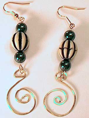 Good Vibrations Earrings Available in Pierced or Clip On