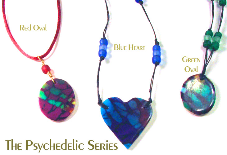 Psychedelic Series Necklaces Close Up